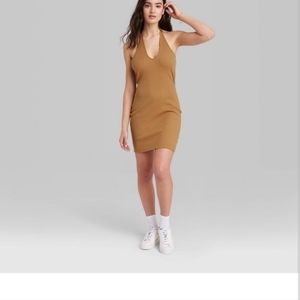 Womens halter body con dress